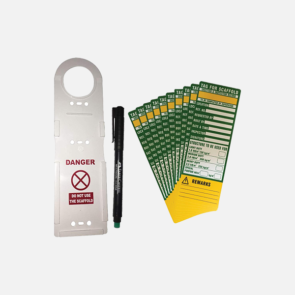 SCAFFOLDING HOLDER AND TAGS